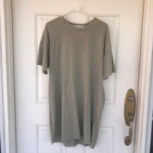 Light Olive green Shirt dress